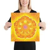 Solar Plexus Chakra (3rd Chakra) | Al Choi Energy Art | Unframed Paper Print