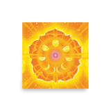 Solar Plexus Chakra (3rd Chakra) | Al Choi Energy Art | Unframed Paper Print