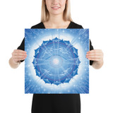 Third-Eye Chakra (6th Chakra) | Al Choi Energy Art | Unframed Paper Print