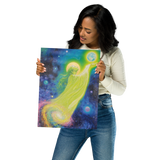 Matte paper texture detail of Mother Earth print