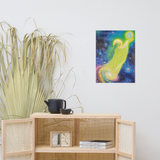 Gallery display of nature art—Mother Earth unframed