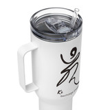 "Ki" Calligraphy by Ilchi Lee | Travel Mug with a Handle