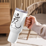 "Ki" Calligraphy by Ilchi Lee | Travel Mug with a Handle