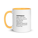 Happiness | Fortune Talisman by Manwol | Mug with Color Inside