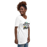 MY EMOTIONS ARE NOT ME | Unisex Short Sleeve Cotton V-Neck T-Shirt