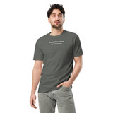 ENERGY FLOWS WHERE THE MIND GOES - Simple | Dark | Unisex Premium Cotton T-shirt