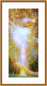 Mago — Oneness with the Earth | Al Choi Energy Art | Framed Paper Print