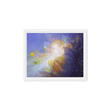 Pine floating frame detail on Bokbon energy art