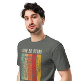 CHUN BU KYUNG STONE RUBBING - Colored | Unisex Premium Cotton T-Shirt | Dark