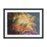 Golden Flower framed paper print front view