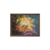 Flat-lay of Golden Flower print ready for display