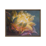 Healing sanctuary decor—Golden Flower canvas in soft setting