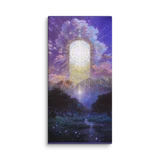 Close-up of mystical forest and doorway in Gate of Dimensions