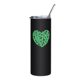 LOVE MYSELF HEAL MYSELF | Stainless Steel Tumbler | Black