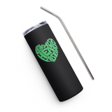 LOVE MYSELF HEAL MYSELF | Stainless Steel Tumbler | Black