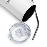 I AM ME - Simple & Horizontal | Stainless Steel Tumbler | White
