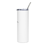 I AM ME - Simple & Horizontal | Stainless Steel Tumbler | White
