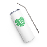 LOVE MYSELF HEAL MYSELF | Stainless Steel Tumbler | White