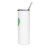 LOVE MYSELF HEAL MYSELF | Stainless Steel Tumbler | White
