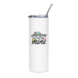 MY EMOTIONS ARE NOT ME | White | Stainless Steel Tumbler