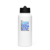 MY BODY IS NOT ME - Bold Colored | Stainless Steel Water Bottle with a Straw Lid