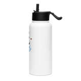 DRAGON | Ilchi Lee Calligraphy | Stainless Steel Water Bottle with a Straw Lid