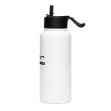 WITHIN HUMANS, HEAVEN AND EARTH BECOME ONE | Stainless Steel Water Bottle with a Straw Lid