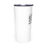 Slow mornings made sacred—Energy Flows floral tumbler with tea