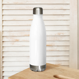 CHUN BU KYUNG STONE RUBBING - Colored | Stainless Steel Water Bottle | White