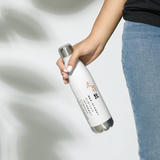 CHUN BU KYUNG - Ilchi Lee Calligraphy | Stainless Steel Water Bottle | White