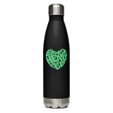 LOVE MYSELF HEAL MYSELF | Stainless Steel Water Bottle | Black