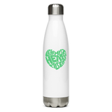 LOVE MYSELF HEAL MYSELF | Stainless Steel Water Bottle | White