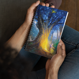 Forest of Dancing Souls | Al Choi Energy Art | Spiral Notebook