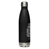 CHUN BU KYUNG STONE RUBBING | Stainless Steel Water Bottle | Black