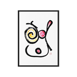 Mindful living space featuring potential-intention energy art