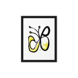 Pine floating frame detail on abundance energy art