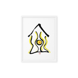 Flat-lay business success canvas print for office decor