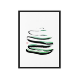 Yoga studio wall art with calm the mind talisman