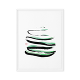 Flat-lay Calm the Mind energy art framed print