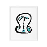 Close-up of brushwork on Family Harmony talisman print