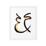 Career clarity energy art hanging in mindful home office