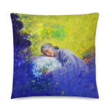 Mago — Mother Earth Throw Pillow by Al Choi