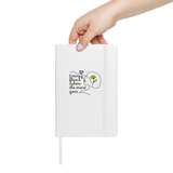 ENERGY FLOWS WHERE THE MIND GOES Hardcover Bound Notebook