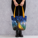 Forest of Dancing Souls Tote Bag - Al Choi Energy Art