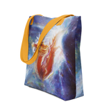 Red Dragon Tote Bag Energy Art by Al Choi