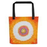 Flower of the Universe #4 Tote Bag Energy Art by Jisu Han