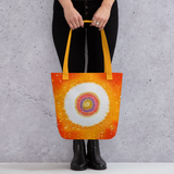 Flower of the Universe #4 Tote Bag Energy Art by Jisu Han