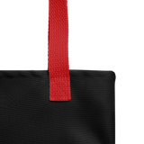 WITHIN HUMANS, HEAVEN AND EARTH BECOME ONE Tote Bag in Black