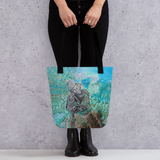 Garden Buddha Tote Bag Energy Art by Karina Woldt