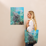 Garden Buddha Tote Bag Energy Art by Karina Woldt